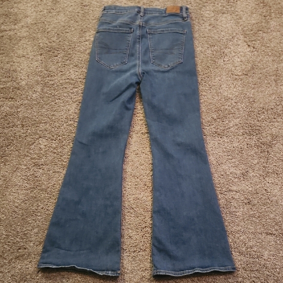 American Eagle Outfitters Flare Jeans in Classic Blue - Picture 4 of 4